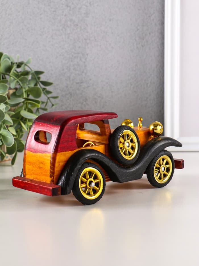 Фигурка дерево «Автомобиль с круглыми фарами», 9×8×20 см, МИКС