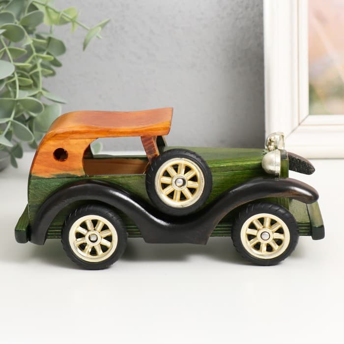 Фигурка дерево «Автомобиль с круглыми фарами», 9×8×20 см, МИКС