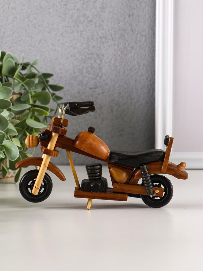 Фигурка дерево «Ретро. Мотоцикл», 11×4.5×16 см, МИКС