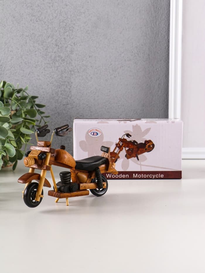 Фигурка дерево «Ретро. Мотоцикл», 11×4.5×16 см, МИКС