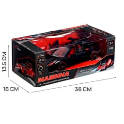 Машинка на пульте управления «Купе», радиоуправление, 1:14, открываются двери и крыша, работает от аккумулятора, цвет чёрный