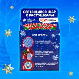 Новогодний шар с гидрогелем «Дед Мороз»