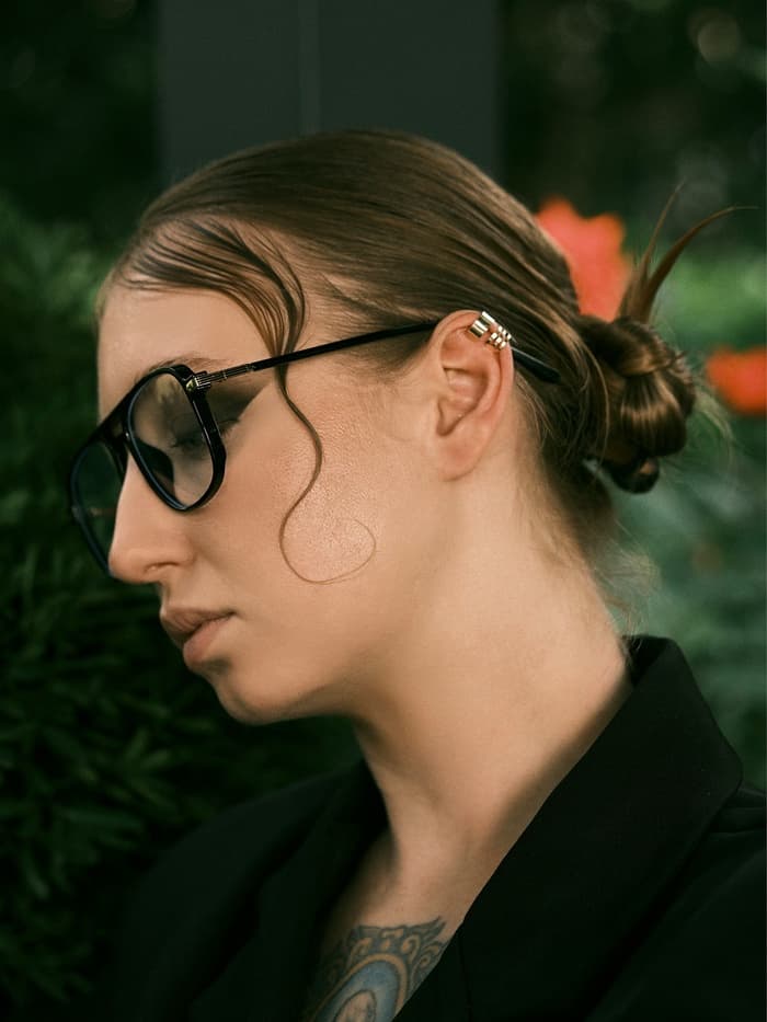 Серьги каффы «Классика», набор 3 шт. цвет золото