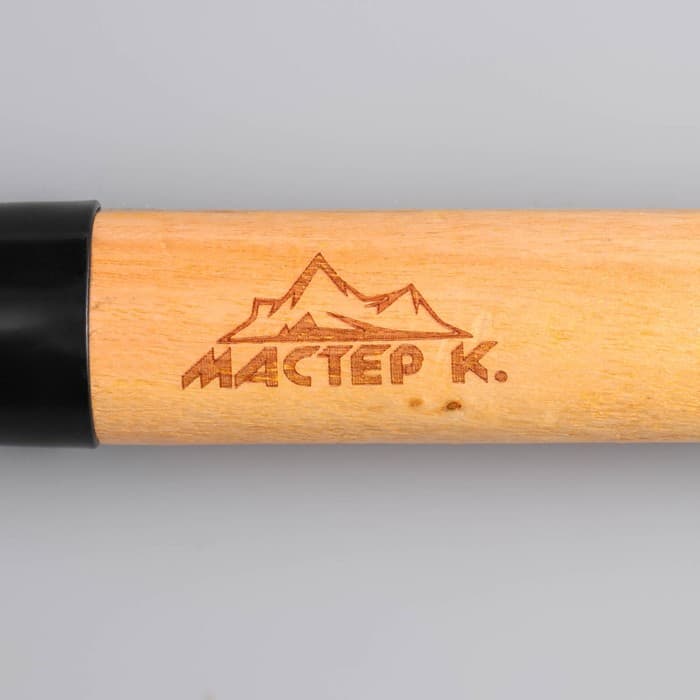 Лопата туристическая «Мастер К» штыковая, 67 см, черная, дерево
