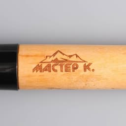 Лопата туристическая «Мастер К» совковая, 67 см, черная, дерево