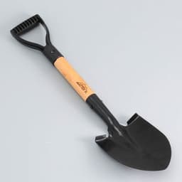 Лопата туристическая «Мастер К» штыковая, 51 см, черная, дерево