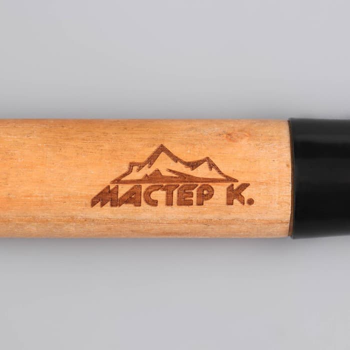 Лопата туристическая «Мастер К» штыковая, 51 см, черная, дерево