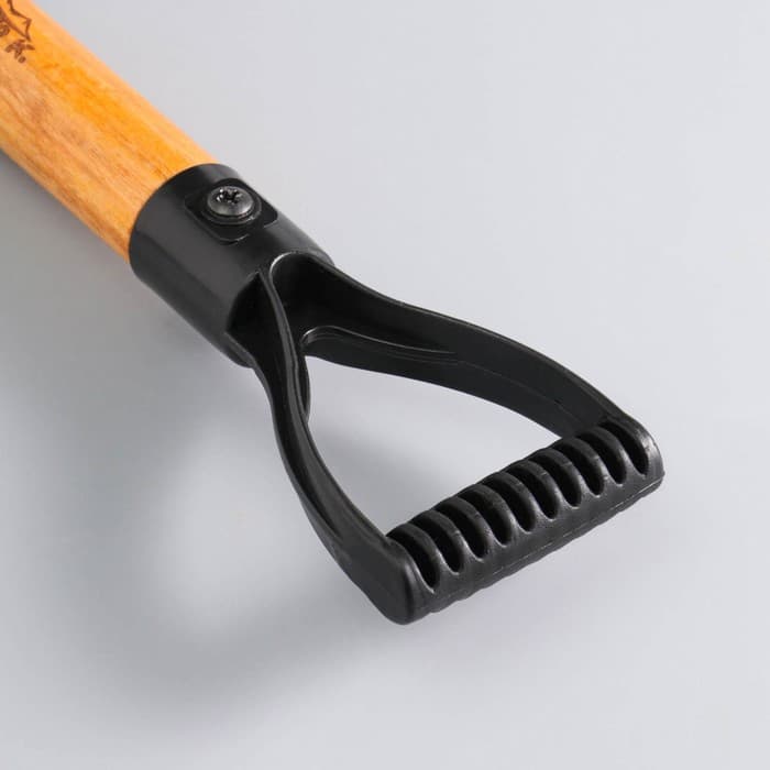 Лопата туристическая «Мастер К» штыковая, 37 см, черная, дерево