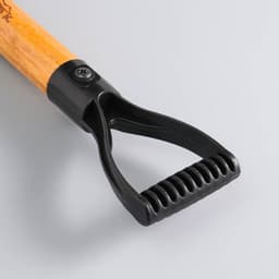 Лопата туристическая «Мастер К» штыковая, 37 см, черная, дерево