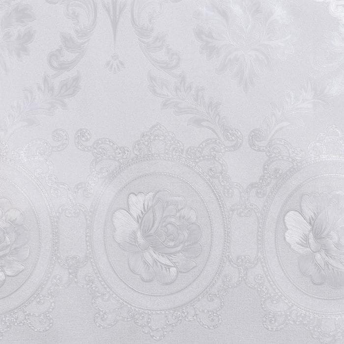 Клеёнка на стол, на тканевой основе, ширина 137 см, рулон 20 метров, толщина 0.25 мм, цвет белый