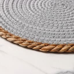 Салфетка сервировочная на стол Доляна «Мэг», 30×30 см, голубая