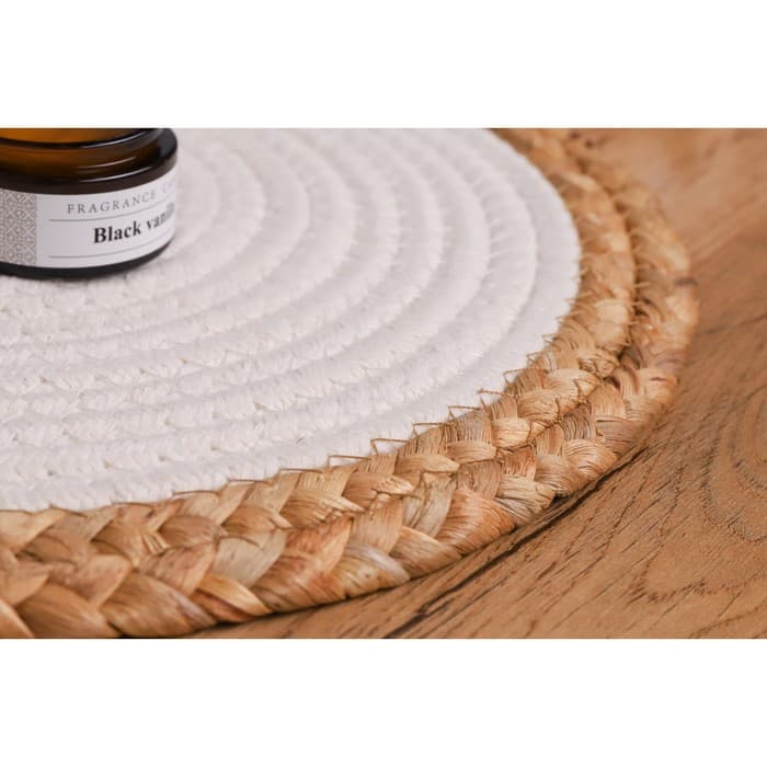 Салфетка сервировочная на стол Доляна «Мэг», d=30 см, белая