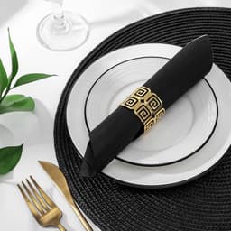 Кольцо для салфетки «Греческий», 4×3.5 см, железо, золотистое