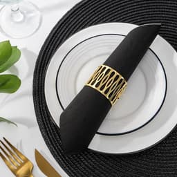 Кольцо для салфетки «Плетёнка», 4.5×3.5 см, железо, золотистое