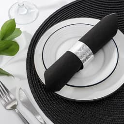 Кольцо для салфетки «Цветы», 5×3 см, железо, серебристое