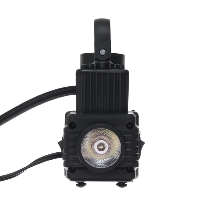 Компрессор автомобильный двухпоршневой, 12 В, фонарь, 25 л/мин, сумка, черный