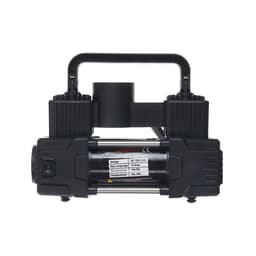 Компрессор автомобильный двухпоршневой, 12 В, фонарь, 25 л/мин, сумка, черный