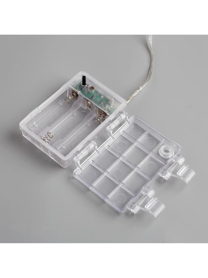 Светодиодная фигура «Олень серебристый» 25×30×10 см, металл, от батареек ААх3, свечение тёплое белое