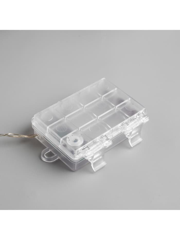 Светодиодная фигура «Олень серебристый» 25×30×10 см, металл, от батареек ААх3, свечение тёплое белое