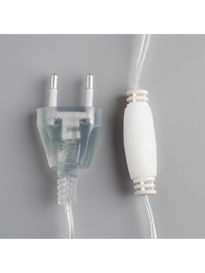 Светодиодная фигура «Звёзды серебристые» 20, 25, 30 см, металл, 220 В, свечение тёплое белое