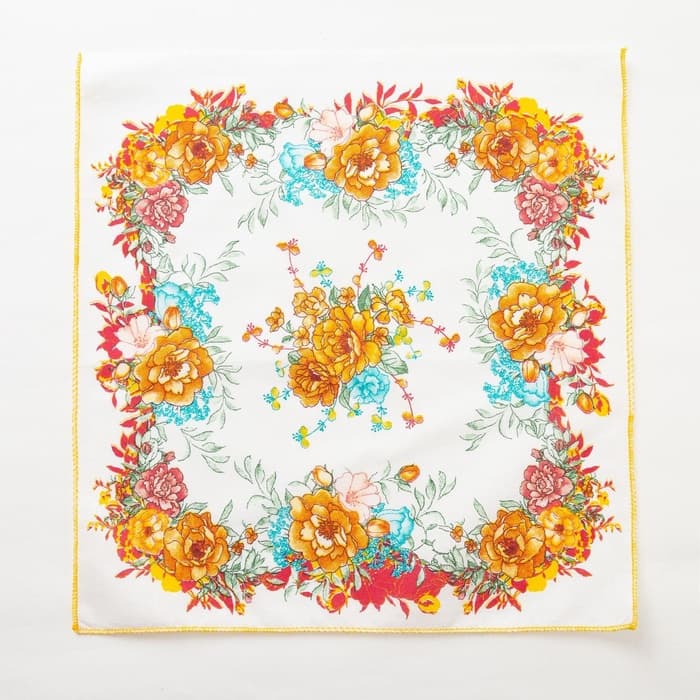 Платки носовые женские «Этель. Цветочный узор», 30×30 см, набор 12 шт.,100% хлопок, рисунок МИКС