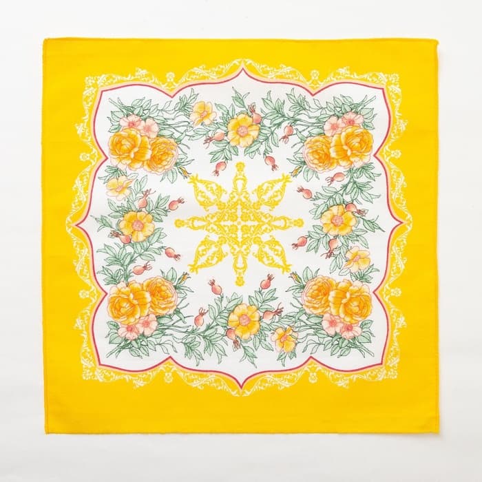 Платки носовые женские «Этель. Цветочный узор», 30×30 см, набор 12 шт.,100% хлопок, рисунок МИКС