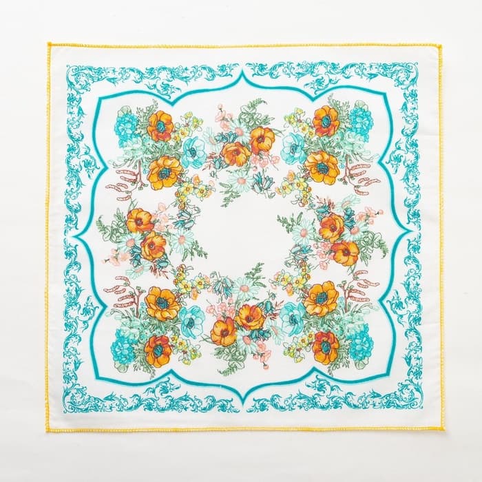 Платки носовые женские «Этель. Цветочный узор», 30×30 см, набор 12 шт.,100% хлопок, рисунок МИКС