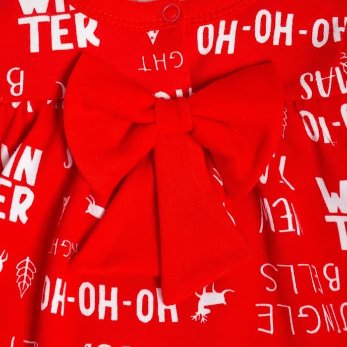 Боди - платье детское «Крошка Я» Joy, рост 80-86 см, красное