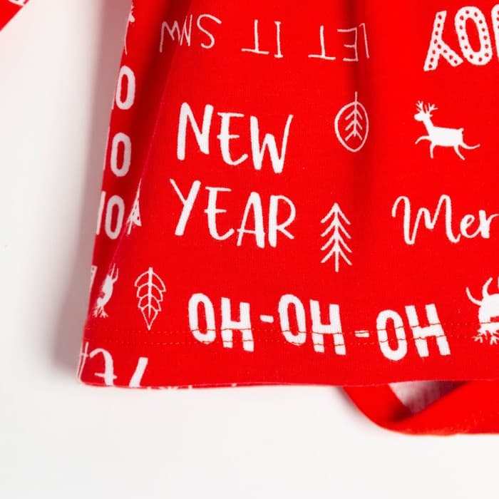 Боди - платье детское «Крошка Я» Joy, рост 80-86 см, красное