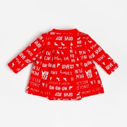 Боди - платье детское «Крошка Я» Joy, рост 80-86 см, красное