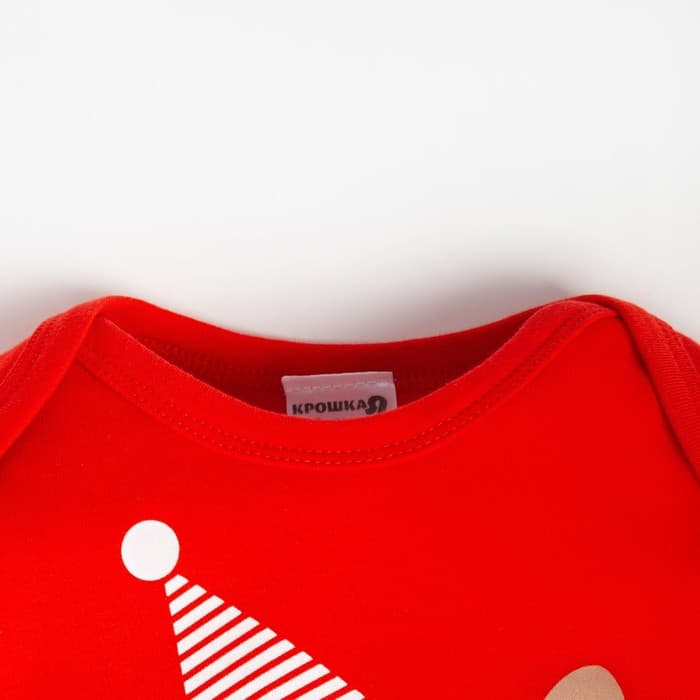 Комбинезон детский «Крошка Я. Мишка», рост 74-80 см, красный