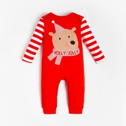 Комбинезон Крошка Я «Мишка», рост 86-92 см, красный