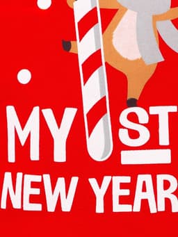 Боди детское «Крошка Я. Первый НГ», рост 68-74 см, красное