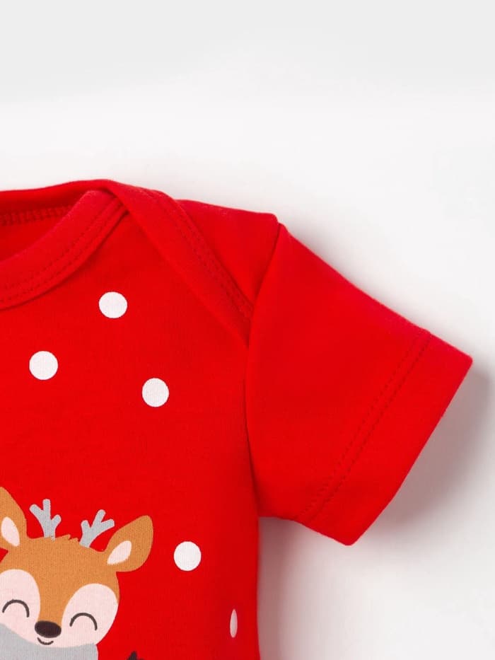 Боди детское «Крошка Я. Первый НГ», рост 80-86 см, красное