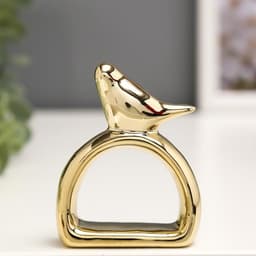 Фигурка керамика держатель для салфеток «Воробушек», медь, 7.5×5.8×2.2 см