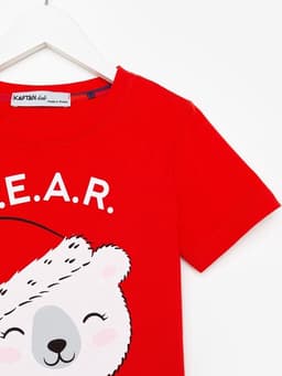 Пижама новогодняя детская: футболка, брюки, KAFTAN: Bear, рост 98-104 см