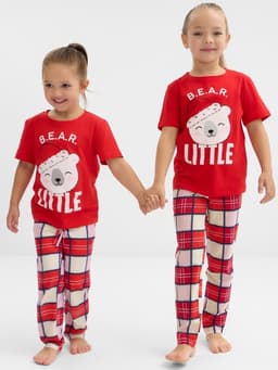 Пижама новогодняя детская: футболка, брюки, KAFTAN: Bear, рост 98-104 см