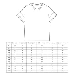 Футболка детская однотонная MINAKU: Basic line, чёрная, рост 98 см
