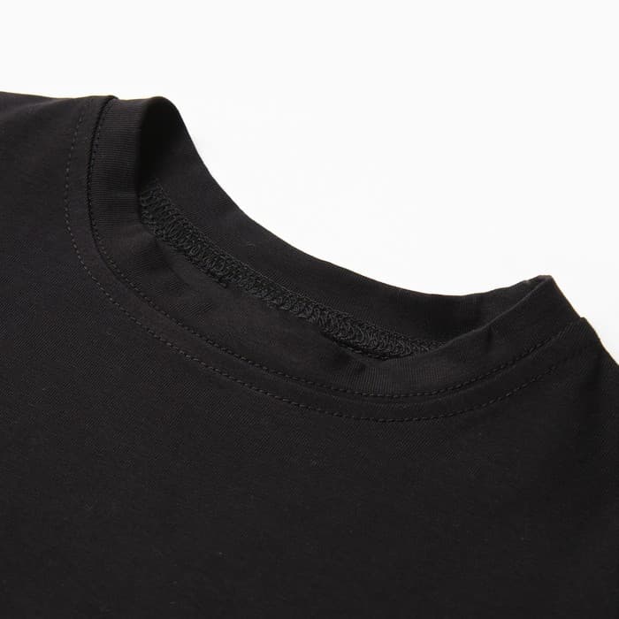 Футболка детская однотонная MINAKU: Basic line, чёрная, рост 98 см