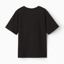 Футболка детская однотонная MINAKU: Basic line, чёрная, рост 98 см