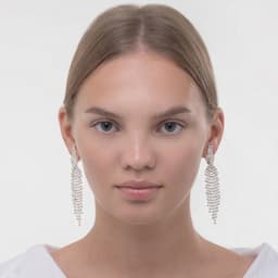 Клипсы для ушей QF «Вечеринка», переплетения, белая в серебре