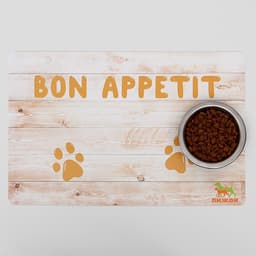 Коврик под миску «Пижон» Bon Appetit с нескользящим основанием 43×28 см