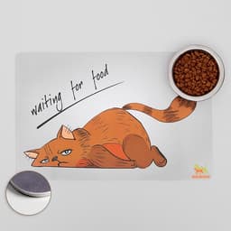 Коврик под миску «Пижон» Waiting for food, 43×28 см, с нескользящим основанием