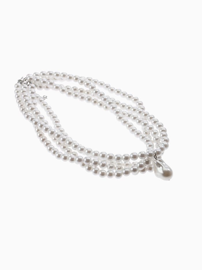 Бусы из жемчуга «Диана», 4 нити, d=0.8, 40 см, белые