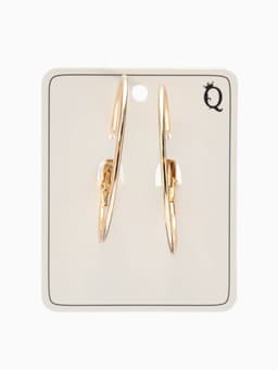 Серьги кольца QF «Классика», d=5 см, цвет золото