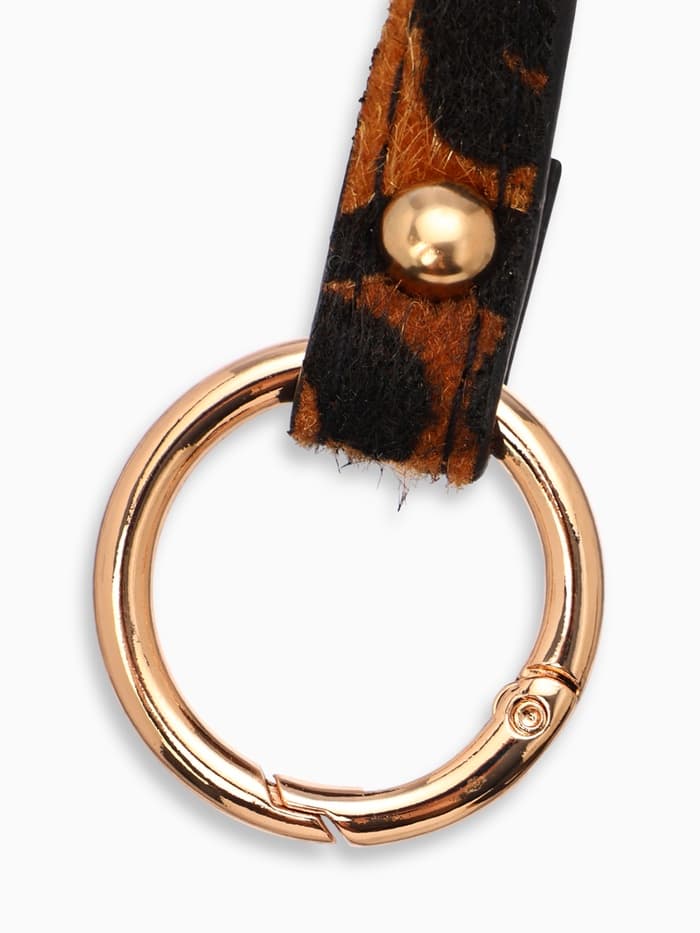 Браслет кожаный «Сафари. Леопард», 51 см, чёрный, коричневый