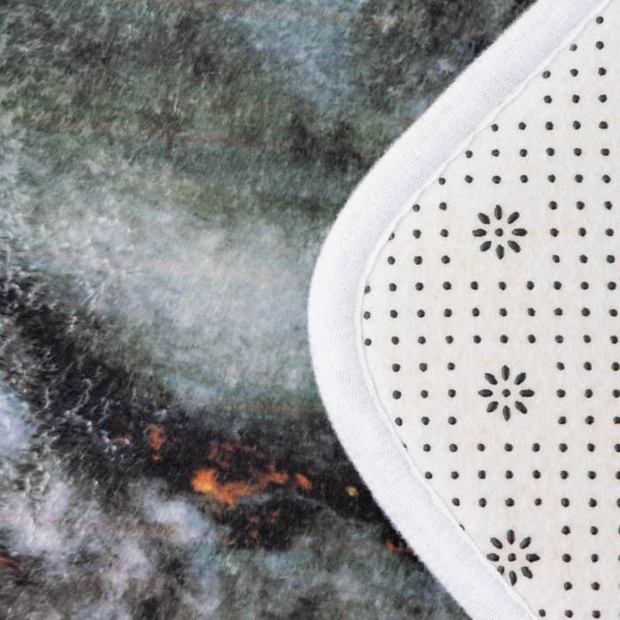 Коврики для ванной и туалета Доляна «Мрамор», 2 шт., 79×50 см, 50×39 см, серые