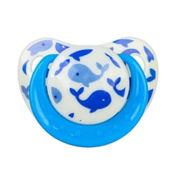 Соска - пустышка силиконовая ортодонтическая Крошка Я «Кит», от 3 мес., голубой