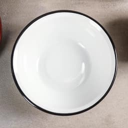 Миска эмалированная, 800 мл, без деколи, белая