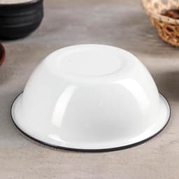 Миска эмалированная, 800 мл, без деколи, белая